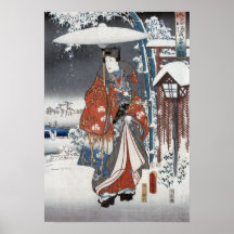 Posters y impresiones del samurai de la nieve