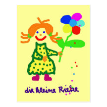Postkarte "Riekes Blümchen"