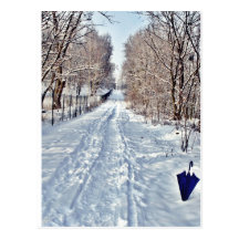 Postkarte - Winterspaziergang II