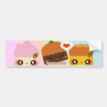 Postre Luv Pegatina De Parachoque