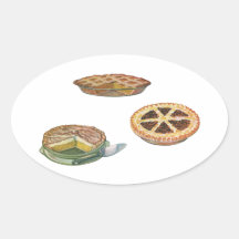 Postres, empanadas; Merengue de la pacana, de la c Pegatina