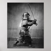 Postura del samurai poster