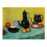 Pote azul del café del esmalte de Vincent van Gogh Tarjeta Postal