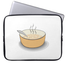 Pote de comida fundas computadoras