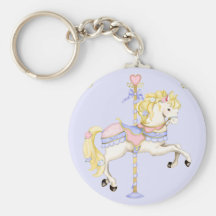 Potro del carrusel llavero personalizado