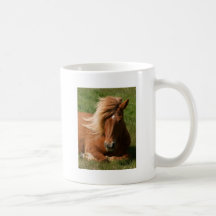 Potro islandés taza de café