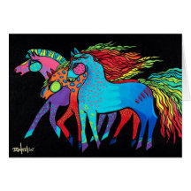 POTROS DEL ARCO IRIS TARJETA