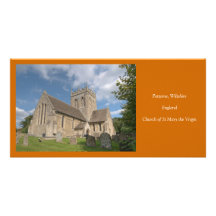 Potterne St Mary la Virgen Tarjeta Con Foto Personalizada