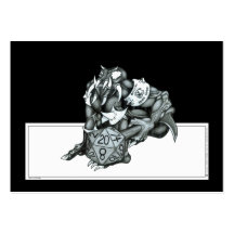 Powergamer oficial (d20) tarjeta de visita