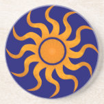 Práctico de costa 2 de Sun - azul del zafiro Posavasos Cerveza