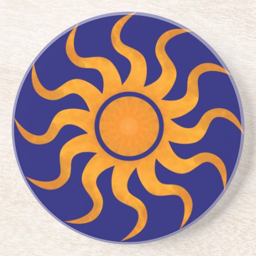 Práctico de costa 2 de Sun - azul del zafiro Posavasos Cerveza