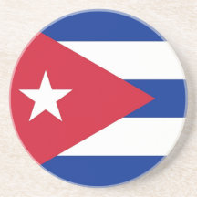 Práctico de costa con la bandera de Cuba Posavasos Manualidades