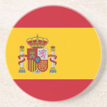 Práctico de costa con la bandera de España Posavasos Diseño