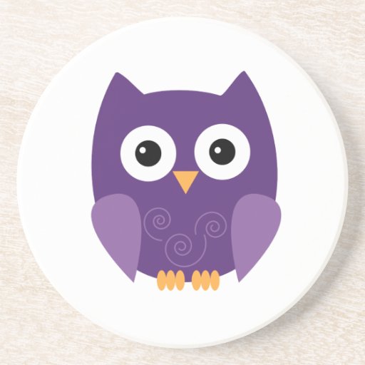 Práctico de costa de Halloween del búho Posavasos Personalizados