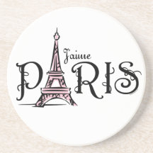 Práctico de costa de J'aime París Posavasos Manualidades