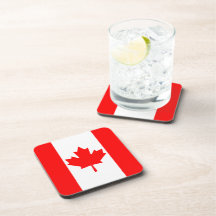 Práctico de costa de la bandera de Canadá Posavaso