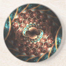 Práctico de costa de la célula del fractal posavasos manualidades
