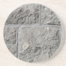 Práctico de costa de la pared de ladrillo posavasos diseño