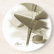 Práctico de costa de los aviones del estilo del vi posavasos diseño