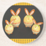 Práctico de costa de los conejitos de pascua posavasos diseño