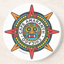 Práctico de costa del amaranto del café posavasos cerveza