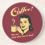 Práctico de costa del anuncio del café del vintage posavasos personalizados