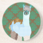 Práctico de costa del arte de la alpaca posavasos para bebidas