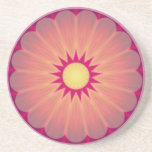 Práctico de costa del caleidoscopio de la flor que posavaso para bebida