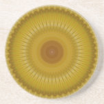 Práctico de costa del caleidoscopio del girasol posavasos manualidades