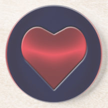 Práctico de costa del corazón posavasos para bebidas