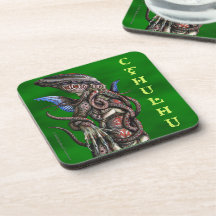 Práctico de costa del corcho de Cthulhu Posavasos De Bebidas