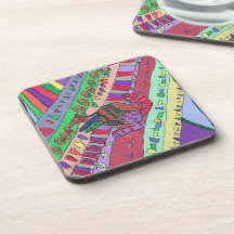 Práctico de costa del corcho de JW Picasso Posavasos De Bebida