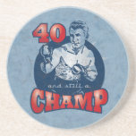 Práctico de costa del cumpleaños del campeón del b posavasos diseño
