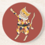Práctico de costa del gatito del Harlequin del bai Posavasos Manualidades