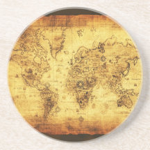Práctico de costa del mapa de Viejo Mundo Posavasos Cerveza