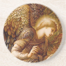 Práctico de costa del navidad del Pre-Raphaelite d Posavasos Diseño