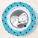 Práctico de costa descarado de la foto del lunar - posavasos personalizados