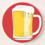 Práctico de costa escarchado de la taza de cerveza posavasos diseño