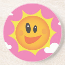 Práctico de costa feliz de Sun Posavasos Diseño