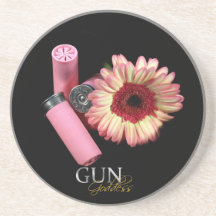 Práctico de costa floral de la potencia de fuego - posavasos personalizados