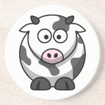Práctico de costa lindo de la vaca posavasos diseño