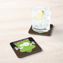 Práctico de costa lindo del corcho del monstruo de posavasos de bebidas