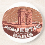 Práctico de costa majestuoso de París Posavaso Para Bebida