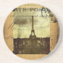 Práctico de costa matasellado de París Posavasos Manualidades