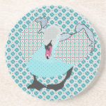 Práctico de costa ostentoso del azul del cisne I Posavasos Diseño