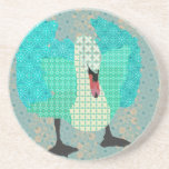 Práctico de costa ostentoso del azul del cisne II Posavasos Cerveza