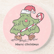 Práctico de costa personalizado árbol de navidad l posavasos diseño