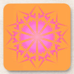 Práctico de costa rosado de la estrella posavasos de corcho