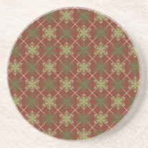 Práctico de costa tradicional 2 del navidad posavasos diseño