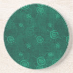 Práctico de costa verde del art déco posavasos cerveza